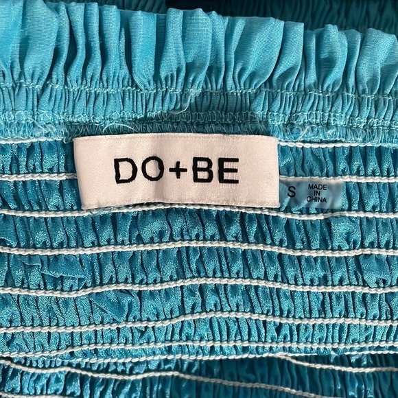 Do+be DO + Be Women’s Bright Blue Ruffle Mini Skirt! - Picture 6 of 7